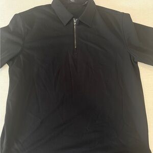 Theory Men's Black Polo Shirt